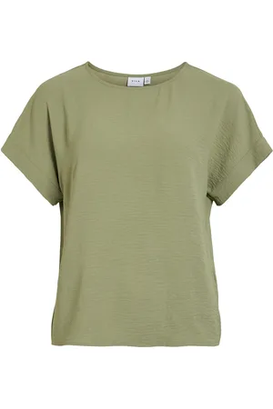 VILA Vijosa S/S Top - Noos Tops T-shirts & Tops Short-sleeved Green