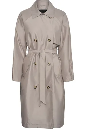 VERO MODA Vmdoreensoffy Long Trenchcoat Ent Trenssi Takki Beige
