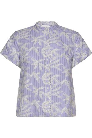 Munthe Fredia Tops Blouses Short-sleeved Blue