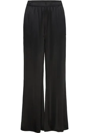 Rodebjer Ezra Drape Designers Trousers Wide Leg Black