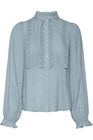 Lollys Laundry Arielll Shirt Ls Tops Blouses Long-sleeved Blue