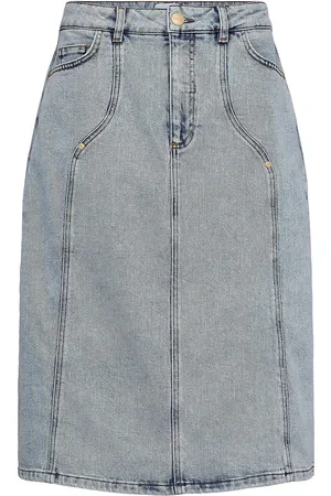 Numph Nutoronto Midi Skirt Skirts Knee-length & Midi Skirts Blue