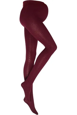 Lindex Tights Small Cable Mom Lingerie Pantyhose & Leggings Red