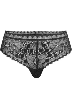 Chantelle Day To Night Tanga Designers Panties Hipster & Boyshorts Black