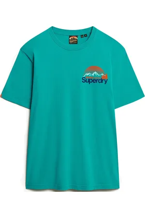 Superdry Cl Great Outdoors Chest Tee Tops T-shirts Short-sleeved Blue