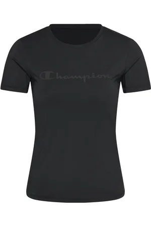 Champion Ss Tee Sport Women Sport Clothing Sports Tops & T-shirts Sport T-shirts Black