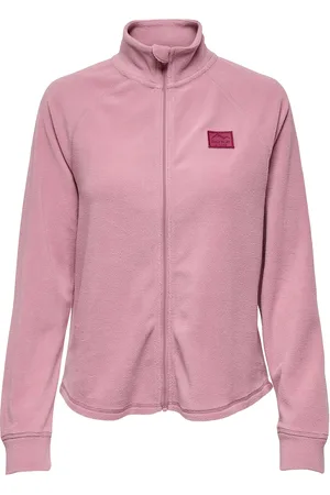 ONLY Onpino Hn Fz Ls Fleece Jck Sport Women Sport Clothing Sport Fleeces & Midlayers Pink