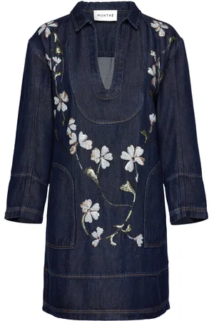Munthe Fiva Polvipituinen Mekko Blue