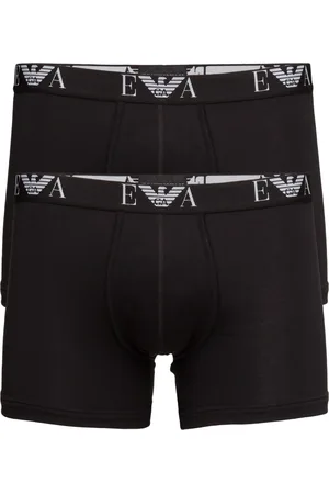 Emporio Armani Mens Knit 2Pack Boxe Bokserit Black