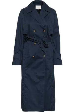 Kaffe Kapatricia Trench Coat Trenssi Takki Navy