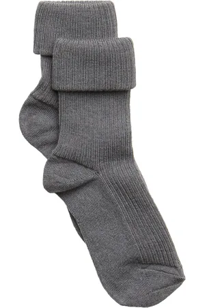 mp Denmark Wool Rib Baby Socks Socks & Tights Baby Socks Grey