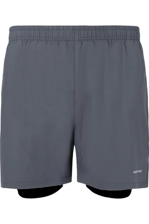 Endurance Kros M 2-In-1 Shorts Sport Men Sport Clothing Sport Shorts Sport Training Shorts Grey
