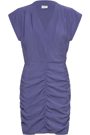 Dante 6 Darcy Drapey Dress Dresses Wrap Dresses Blue