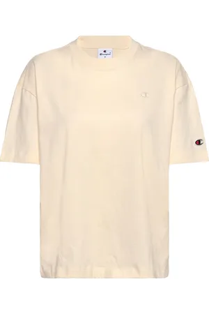 Champion Ss Tee Sport Women Sport Clothing Sports Tops & T-shirts Sport T-shirts Cream