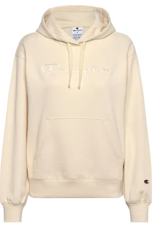Champion Hooded Sweatshirt Sport Women Sport Clothing Sport Sweat-shirts & Hoodies Sport Hoodies Cream