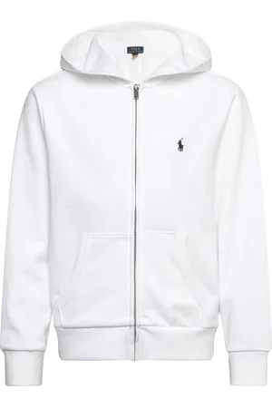 Ralph Lauren French Terry Full-Zip Hoodie Tops Sweat-shirts & Hoodies Hoodies White