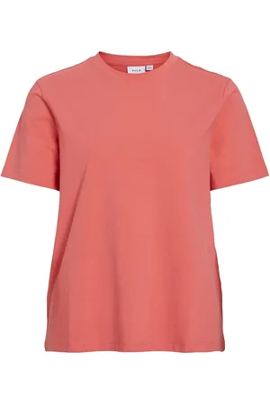 VILA Vinora S/S T-Shirt - Noos Tops T-shirts & Tops Short-sleeved Red