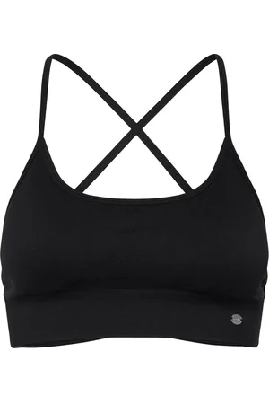 Drop Of Mindfulness Seamless Cross Back Bra Sport Women Sport Clothing Sport Bras - All Black
