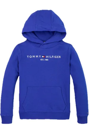 Tommy Hilfiger U Corp Logo Ess Hoodie Tops Sweat-shirts & Hoodies Hoodies Blue