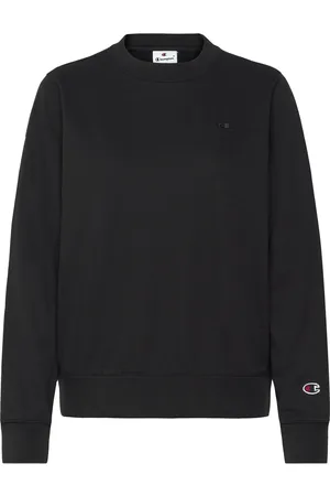Champion Crewneck Sweatshirt Sport Women Sport Clothing Sport Sweat-shirts & Hoodies Sport Sweat-shirts Black