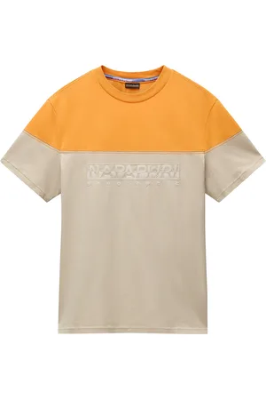 Napapijri S-Saturnia Ss Tops T-shirts Short-sleeved Beige