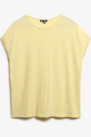 Superdry Studios Loose Tee Tops T-shirts & Tops Short-sleeved Yellow