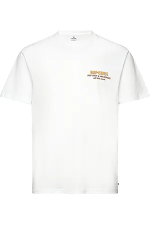 Rip Curl Surf Revival Ding Repair Tee Sport Men Men Sports Clothes Sport Tops Sport T-shirts White