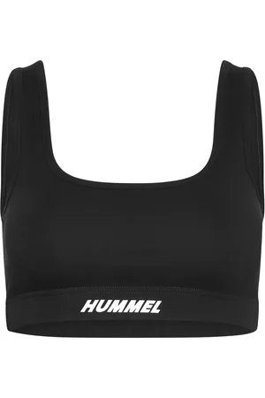 Hummel Hmlelemental Cotton Sports Top Sport Sport Clothing Sport Bras - All Black