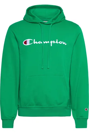 Champion Hooded Sweatshirt Tops Sweat-shirts & Hoodies Hoodies Green