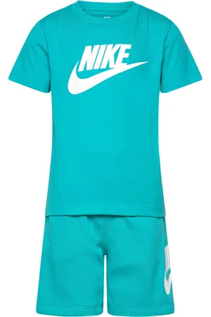Nike Ks-Knit Short Set Sport Sets With Short-sleeved T-shirt Blue