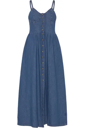 Lee Corset Maxi Dress Dresses Jeans Dresses Blue