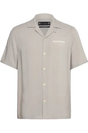 AllSaints Underground Tops Shirts Short-sleeved Shirts Beige