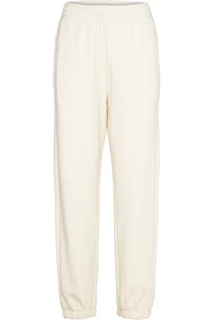 Champion Elastic Cuff Pants Sport Women Sport Clothing Sport Pants Sport Sweatpants Cream