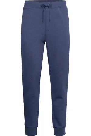 Ralph Lauren Double-Knit Jogger Pant Bottoms Sweatpants Blue