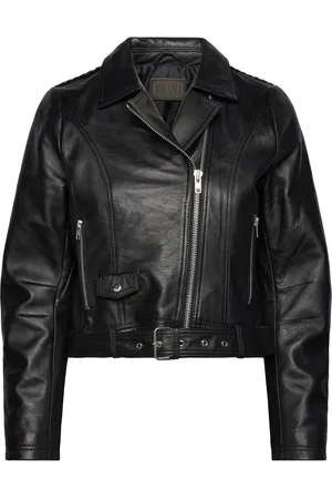 Jofama Helen Leather Biker Jacket Nahkatakki Black