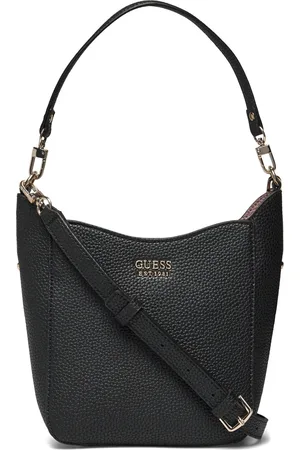 Guess Brenton Sm Grlfriend Buckt Bags Bucket Bag Black