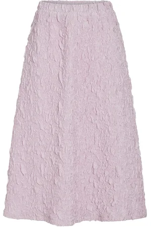 VILA Visophia Hw Volume Midi Skirt/Dc Skirts Knee-length & Midi Skirts Pink