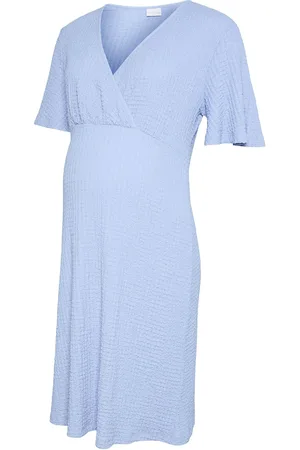 Mama;licious Mlnova Tess 24 Jrs Abk Dress 2F Polvipituinen Mekko Blue