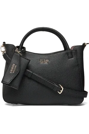 Guess Brenton Sml Girlfriend Satchel Bags Small Shoulder Bags-crossbody Bags Black