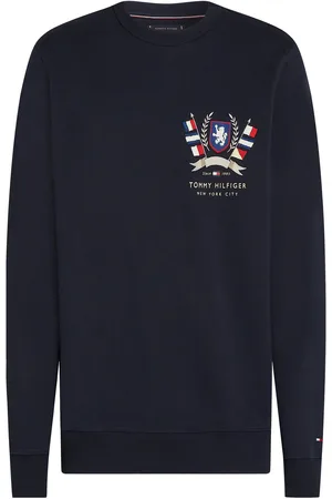 Tommy Hilfiger Hilfiger Color Crest Sweatshirt Tops Sweat-shirts & Hoodies Sweat-shirts Navy
