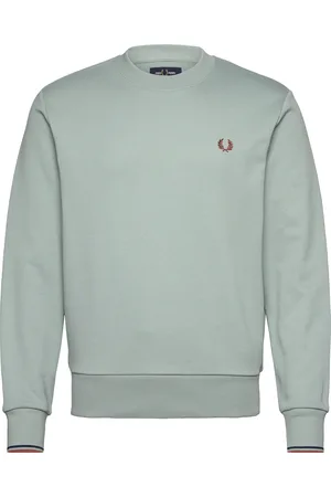 Fred Perry Crew Neck Sweatshirt Tops Sweat-shirts & Hoodies Sweat-shirts Blue