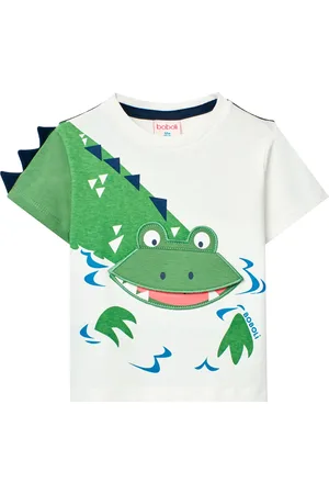 Boboli Knit T-Shirt Tops T-shirts Short-sleeved White
