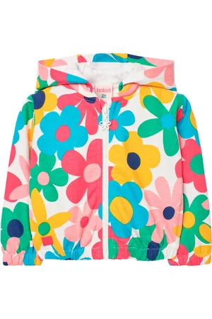 Boboli Fleece Jacket Floral Tops Sweat-shirts & Hoodies Hoodies Multi/patterned