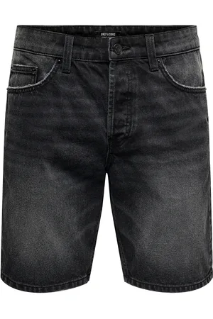 Only & Sons Onsedge Pim Dnm Shorts Box Vd Bottoms Shorts Denim Black
