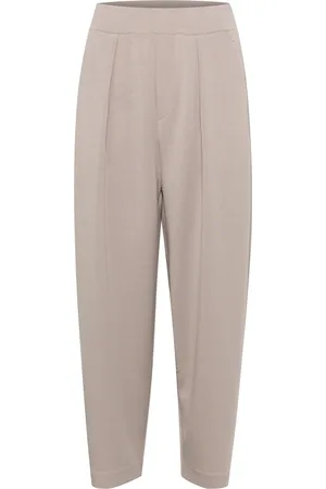 INWEAR Pannieiw Pant Bottoms Trousers Wide Leg Beige