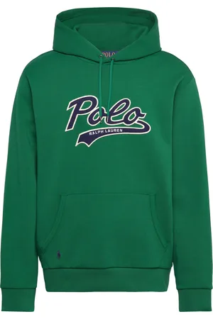 Ralph Lauren Logo Double-Knit Hoodie Designers Sweat-shirts & Hoodies Hoodies Green