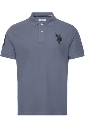 U.S. Polo Assn. Uspa Polo Alfredo Men Tops Polos Short-sleeved Blue