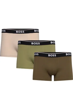 HUGO BOSS Trunk 3P Power Bokserit Khaki Green