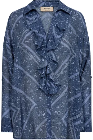 Mos Mosh Mmjelena Boarda Shirt Tops Blouses Long-sleeved Navy