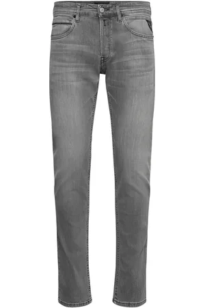 Replay Grover Trousers Straight 573 Eco Plus Bottoms Jeans Regular Grey